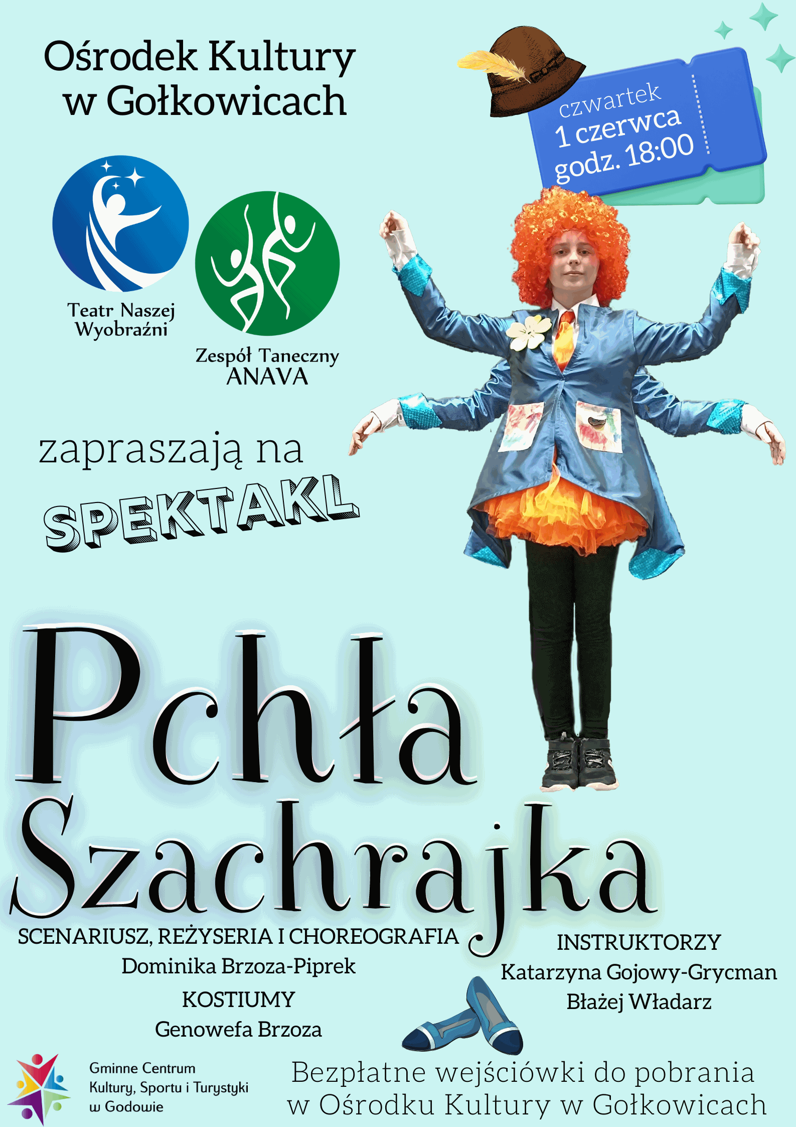 Pchła Szachrajka - plakat